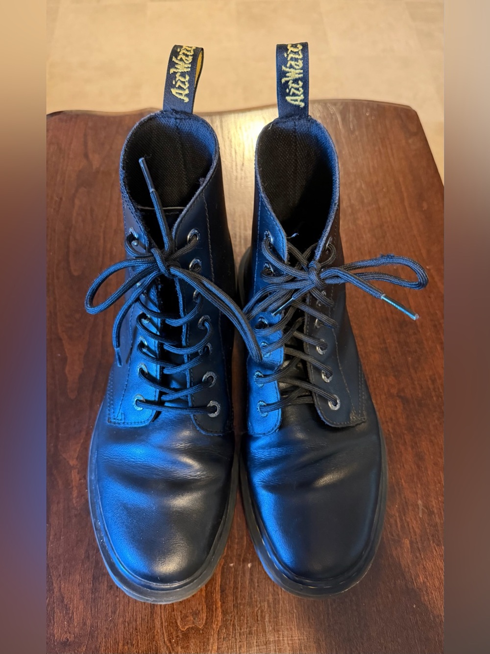 Dr. Martens Black Leather Luana High Top Boots Women’s Size 10